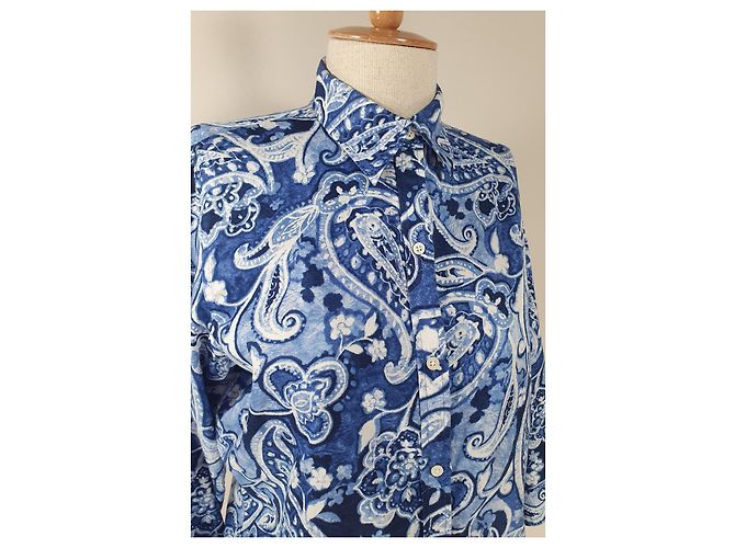Camisa Ralph Lauren de algodón azul - vista 2