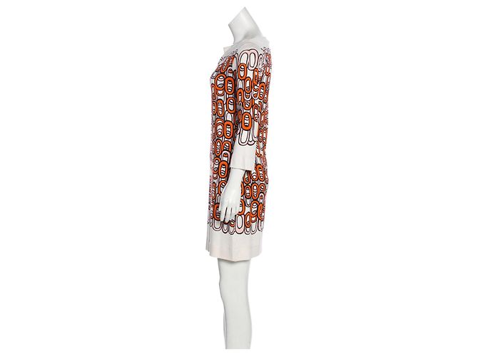 Diane Von Furstenberg Mini-robe à maillons en jersey de soie DvF Ruri Multicolore - vue 3