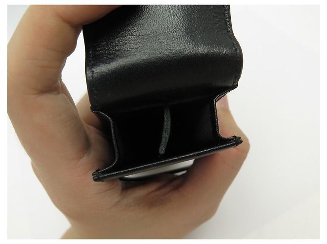 NEW MONTBLANC MEISTERSTUCK PR CASE 2 BLACK LEATHER PENS CASE - view 4