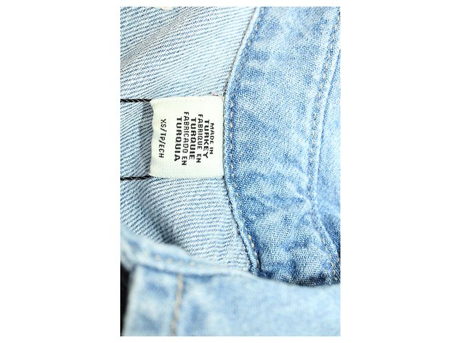 Ganni x Levi'S Denim-Hemdkleid aus hellblauer Baumwolle - Ansicht 5