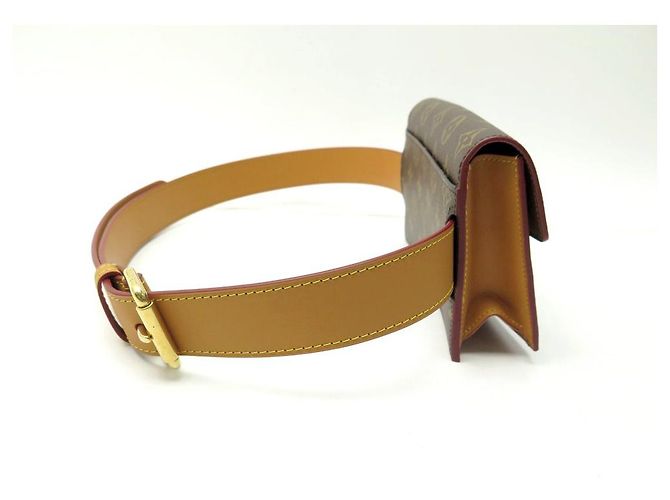 NUOVA LOUIS VUITTON MARSUPIO S LOCK BELT PM M44667 BORSA A BORSA MONOGRAM IN TELA Marrone - vista 2