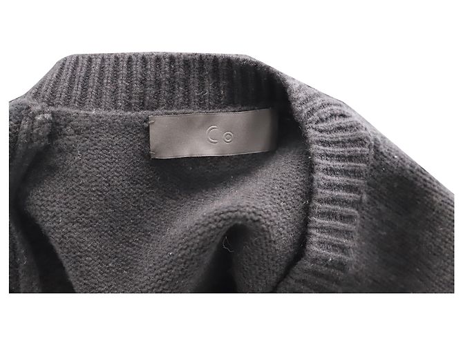 Marc by Marc Jacobs CO. Strickkleid mit Bischofsärmeln aus schwarzer Wolle - Ansicht 3