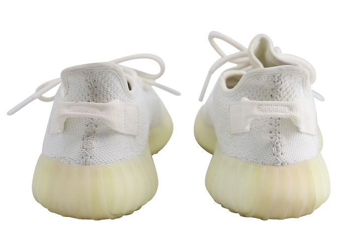 Yeezy Boost Knit 350 V2 in Triple White Spandex - view 4