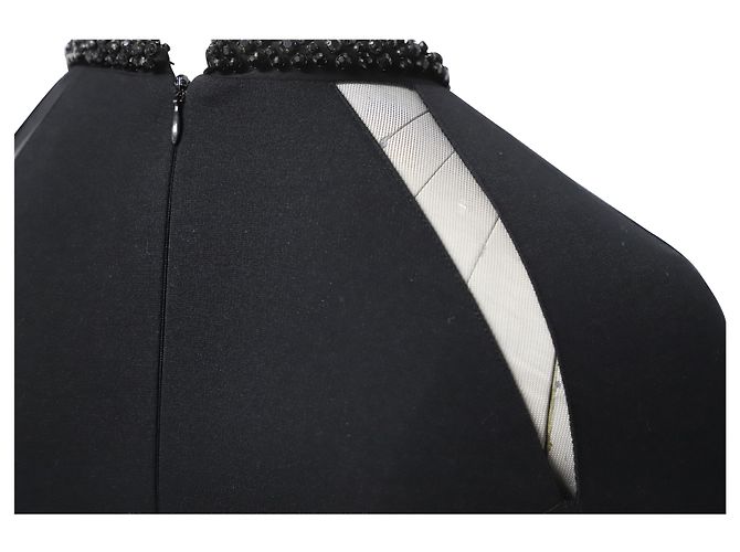 Stella Mc Cartney Abito Stella McCartney con colletto decorato in cotone nero - vista 10