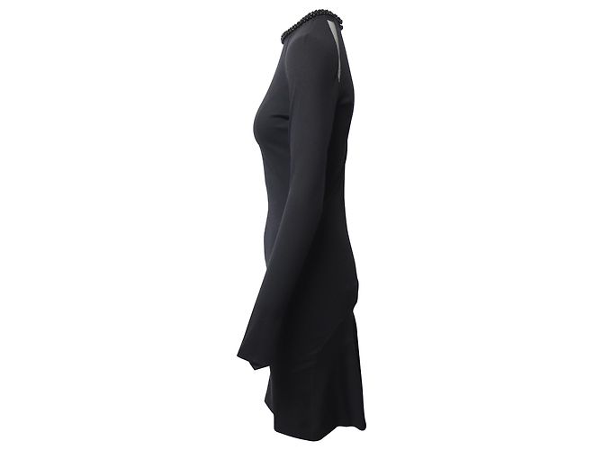 Stella Mc Cartney Abito Stella McCartney con colletto decorato in cotone nero - vista 2