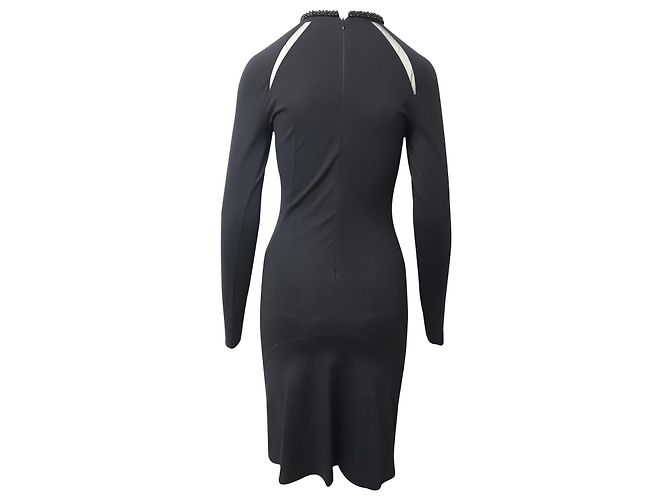 Stella Mc Cartney Abito Stella McCartney con colletto decorato in cotone nero - vista 3