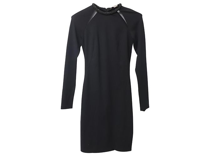 Stella Mc Cartney Abito Stella McCartney con colletto decorato in cotone nero - vista 4