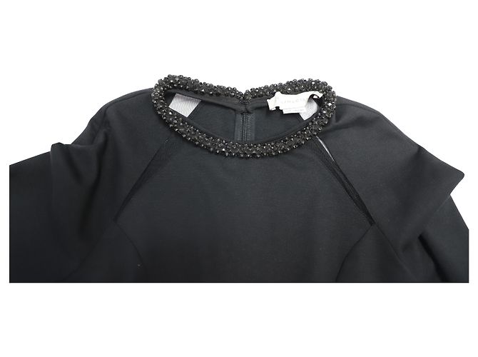 Stella Mc Cartney Abito Stella McCartney con colletto decorato in cotone nero - vista 6
