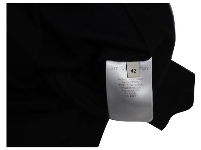 Stella Mc Cartney Abito Stella McCartney con colletto decorato in cotone nero - vista 8