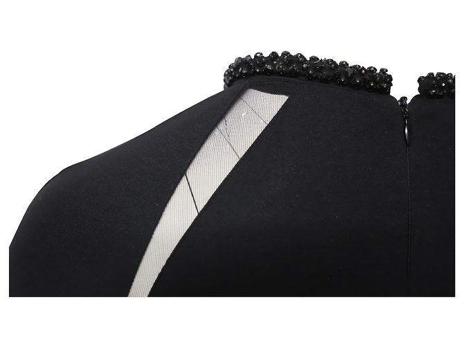 Stella Mc Cartney Abito Stella McCartney con colletto decorato in cotone nero - vista 9