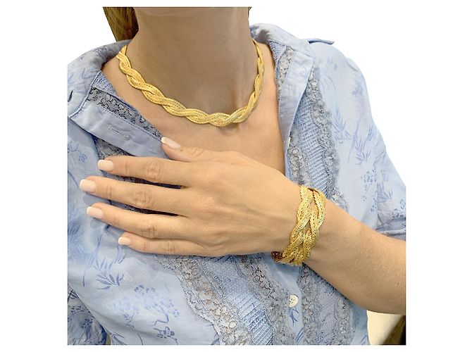 Colar Buccellati, trança de ouro amarelo. - vista 8