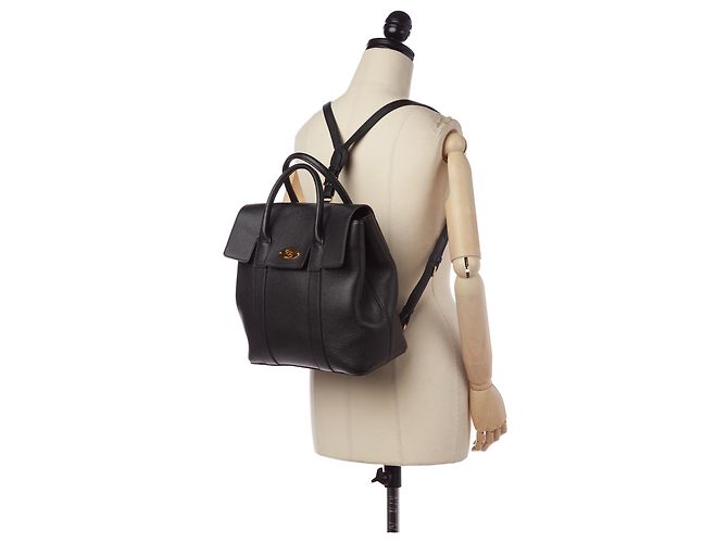 Mochila de couro Mulberry Black Bayswater - vista 6