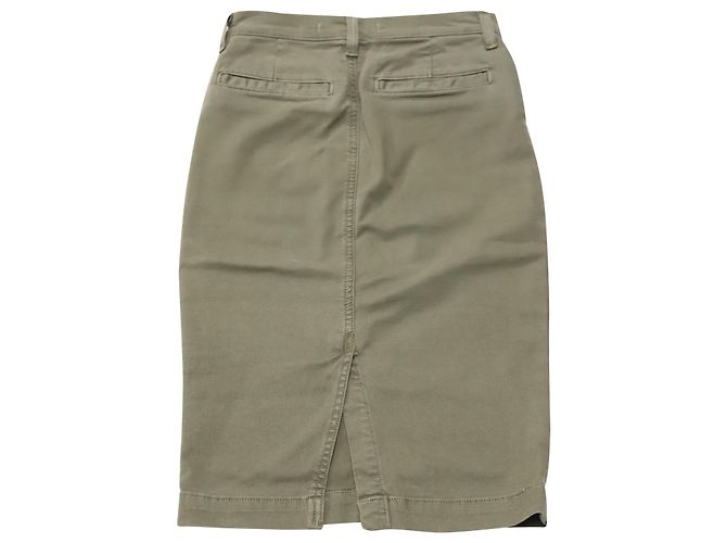 Saia Jeans Lápis J Brand em Algodão Marrom - vista 2