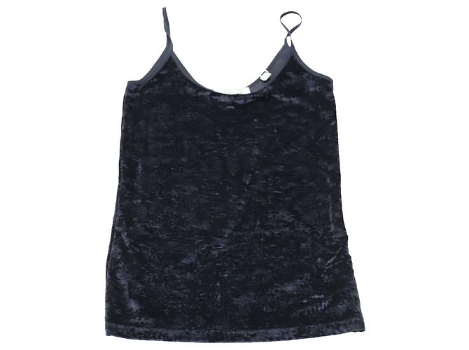 Canotta Vince Velvet in poliammide blu navy - vista 3