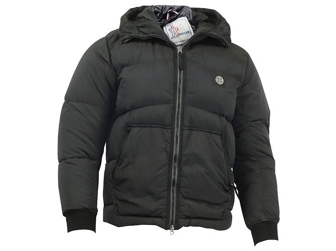 Jaqueta acolchoada Moncler Grenoble Eggstock em poliamida preta - vista 5