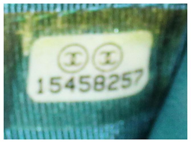 Wallet On Chain Chanel Portafoglio blu acqua con catena con "CC" argento - vista 8