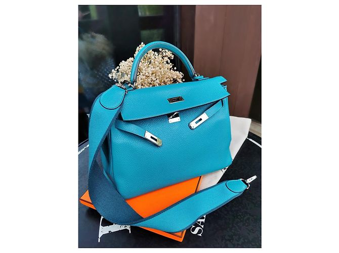 Kelly Hermès Hermes Tasche Blau - Ansicht 2