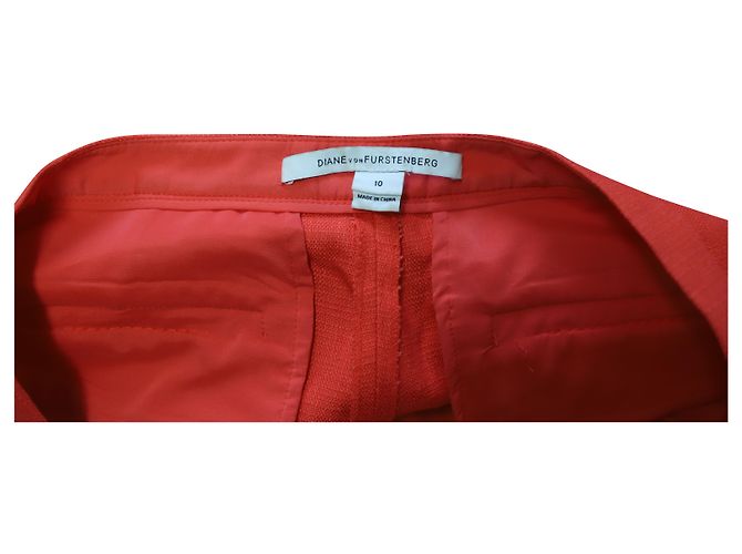 Pantalón Diane Von Furstenberg Viscosa Naranja - vista 6