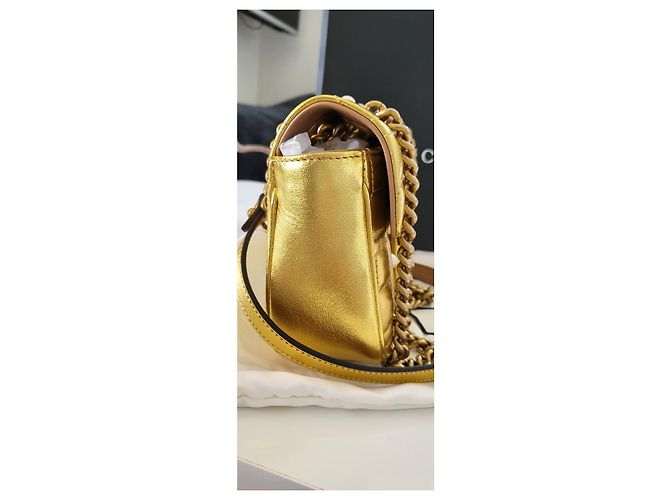 Gucci Marmont perla metallizzata D'oro - vista 11