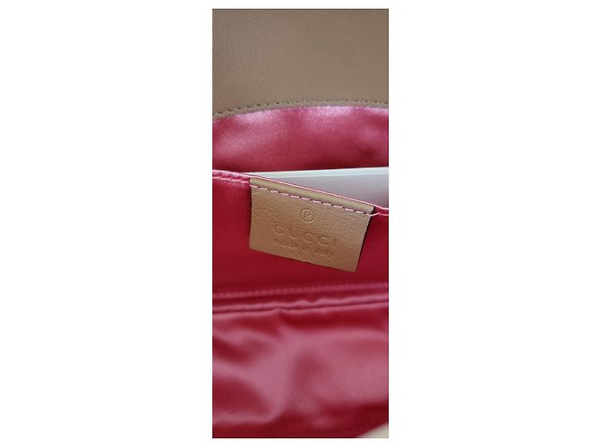 Gucci Marmont perla metallizzata D'oro - vista 3