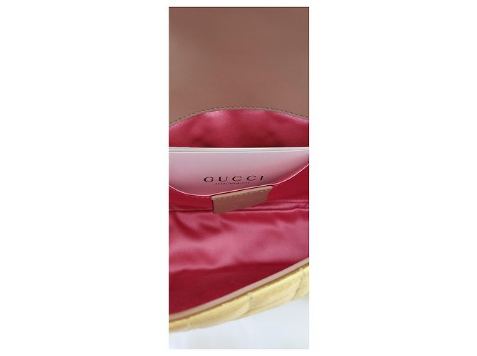 Gucci Marmont perla metallizzata D'oro - vista 6