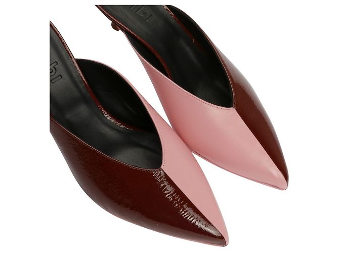 Tibi Frank Crinkle Patent Mule - vista 3