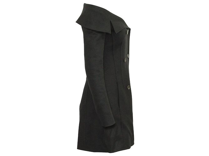 Abito giacca Dior con spalle scoperte in lana nera - vista 2