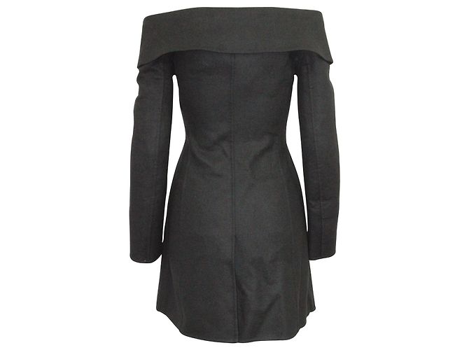 Abito giacca Dior con spalle scoperte in lana nera - vista 3