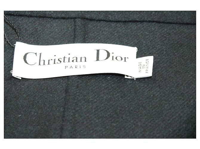 Abito giacca Dior con spalle scoperte in lana nera - vista 4