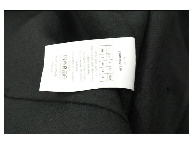 Abito giacca Dior con spalle scoperte in lana nera - vista 5