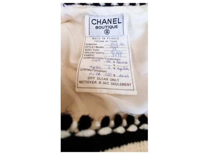 Chanel La petite veste noire Blanco roto - vista 8