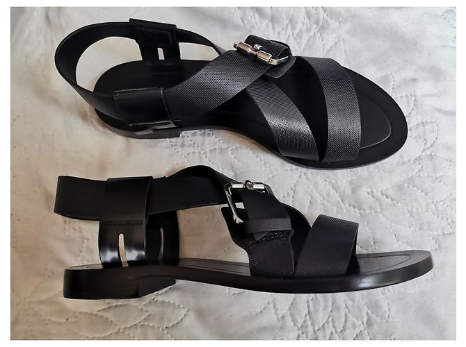 Sandali Kenzo in pelle nera con cinturino grosso Nero - vista 3