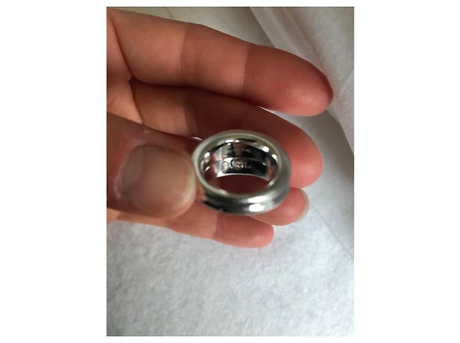 Chaumet Anello in oro bianco con maglie di diamanti - vista 2