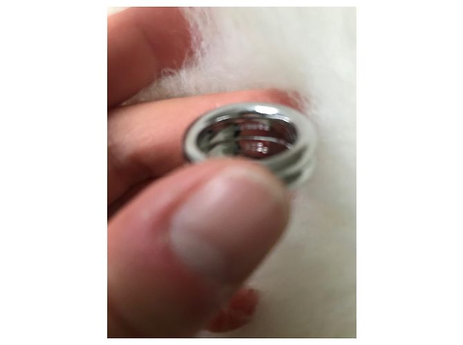 Chaumet Anello in oro bianco con maglie di diamanti - vista 3