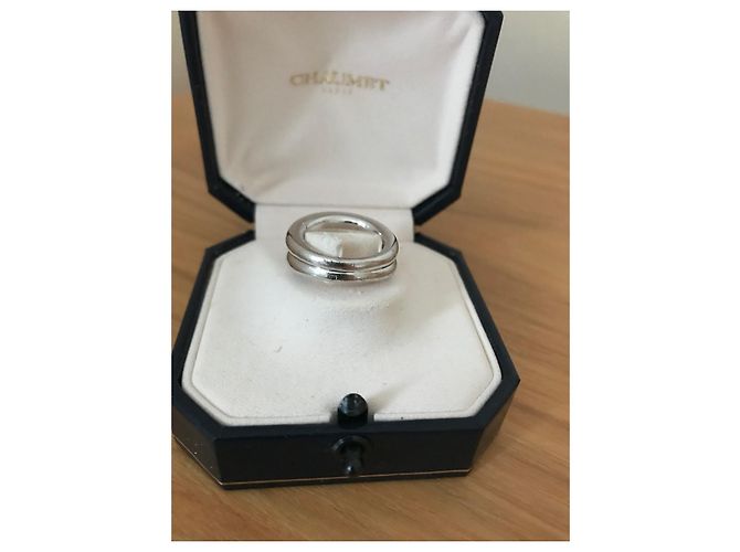 Chaumet Anello in oro bianco con maglie di diamanti - vista 6