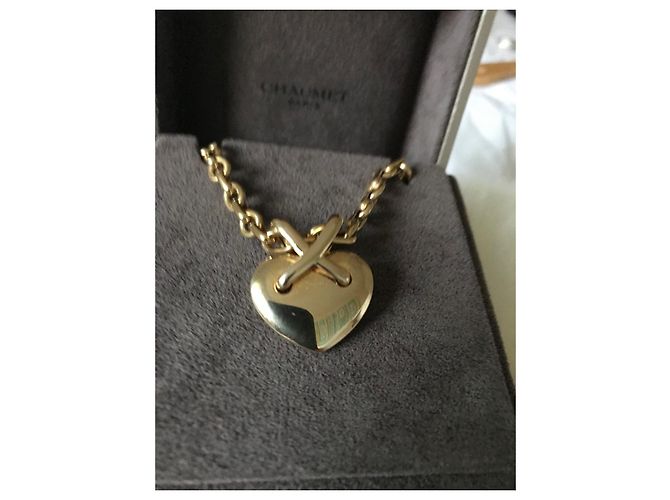 Chaumet Maglie a cuore con catena modello grande in oro giallo - vista 7