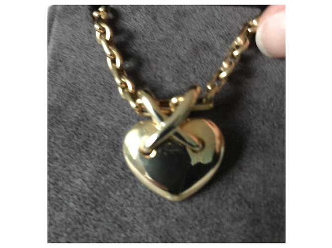 Chaumet Maglie a cuore con catena modello grande in oro giallo - vista 8