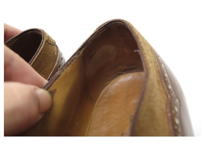 SCARPE AUBERCY RICHELIEU 6.5 41 SCARPE PELLE SCAMOSCIATA BIMATERIALE Nero - vista 10