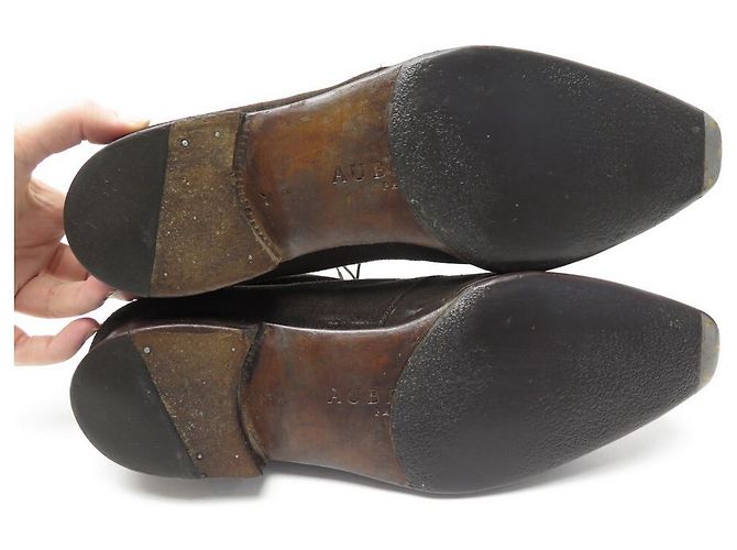 SCARPE AUBERCY STIVALI CHUKKA 6.5E 41 STIVALI IN CAMOSCIO MARRONE - vista 3