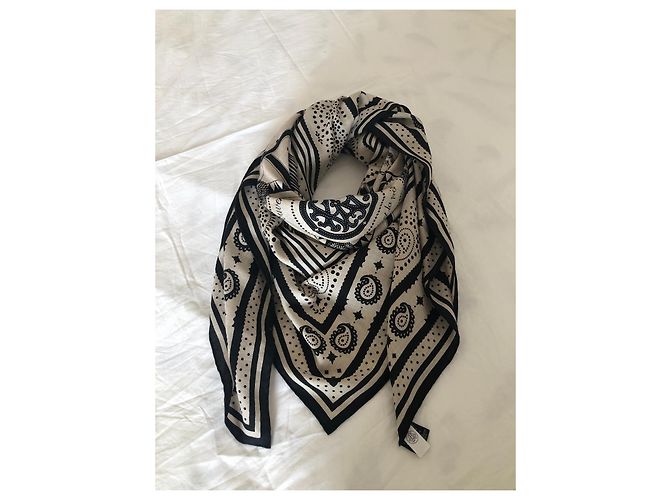 Hermès scialle 140 cms 70% cachemire 30% soie Crudo - vista 4