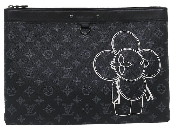 LOUIS VUITTON Eclipse Vivienne Pochette Apollo Clutch Limited M62904 Auth ak183alla - vista 13