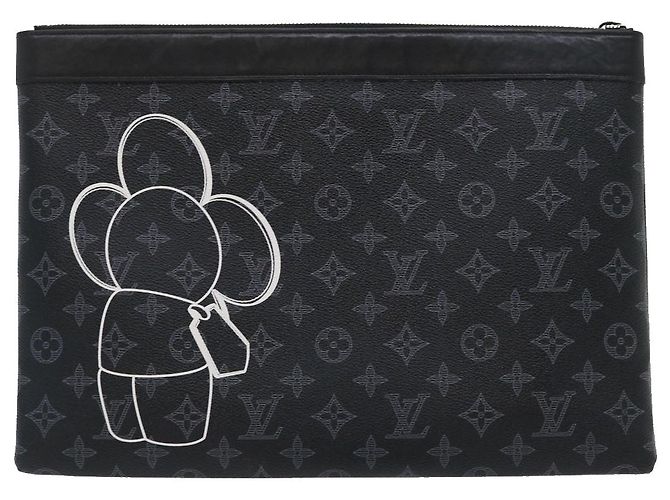 LOUIS VUITTON Eclipse Vivienne Pochette Apollo Clutch Limited M62904 Auth ak183alla - vista 2