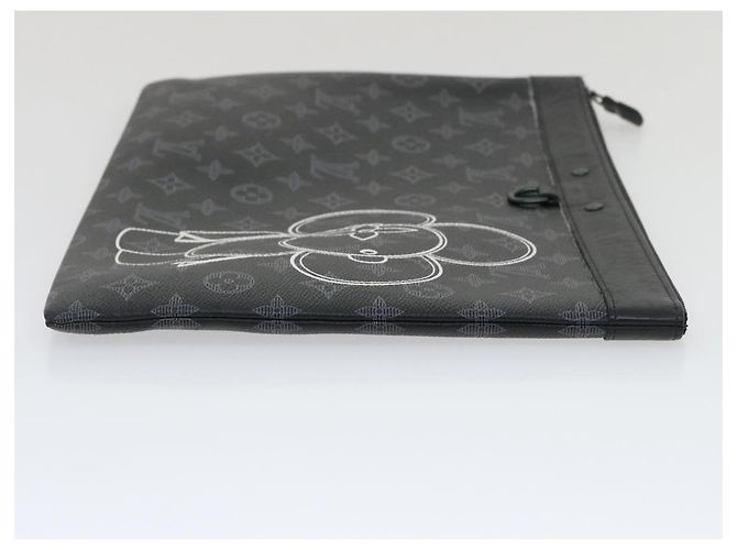 LOUIS VUITTON Eclipse Vivienne Pochette Apollo Clutch Limited M62904 Auth ak183alla - vista 3