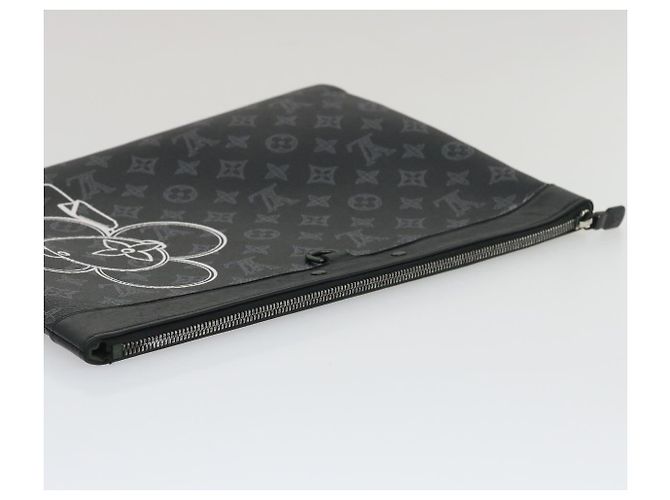 LOUIS VUITTON Eclipse Vivienne Pochette Apollo Clutch Limited M62904 Auth ak183alla - vista 5