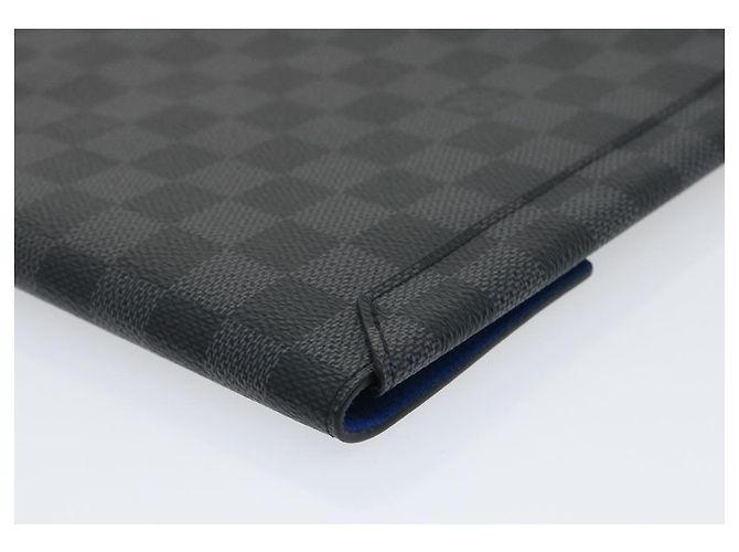 LOUIS VUITTON Damier Graphite Alpha Triple Pouch N60255 LV Aut 29633alla - vista 10