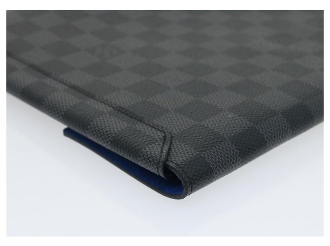LOUIS VUITTON Damier Graphite Alpha Triple Pouch N60255 LV Aut 29633alla - vista 11
