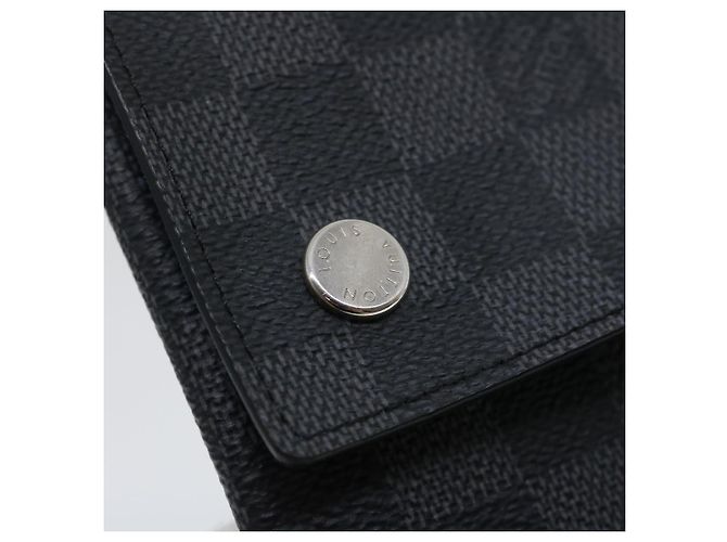 LOUIS VUITTON Damier Graphite Alpha Triple Pouch N60255 LV Aut 29633alla - vista 12