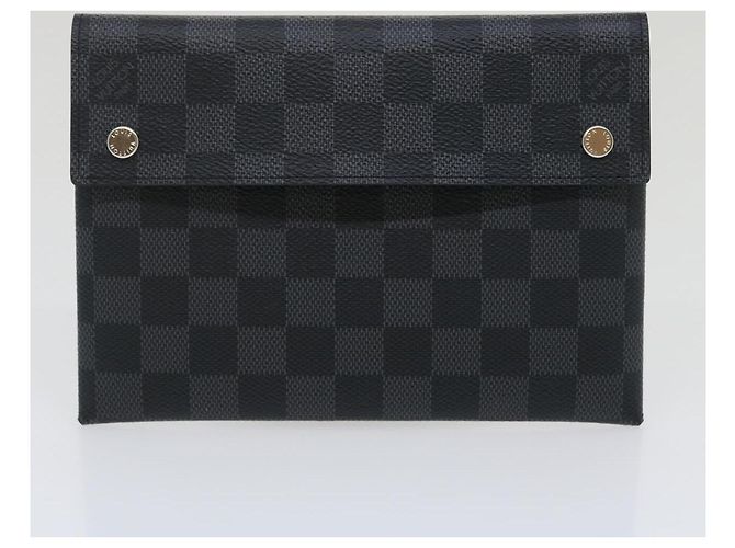 LOUIS VUITTON Damier Graphite Alpha Triple Pouch N60255 LV Aut 29633alla - vista 16