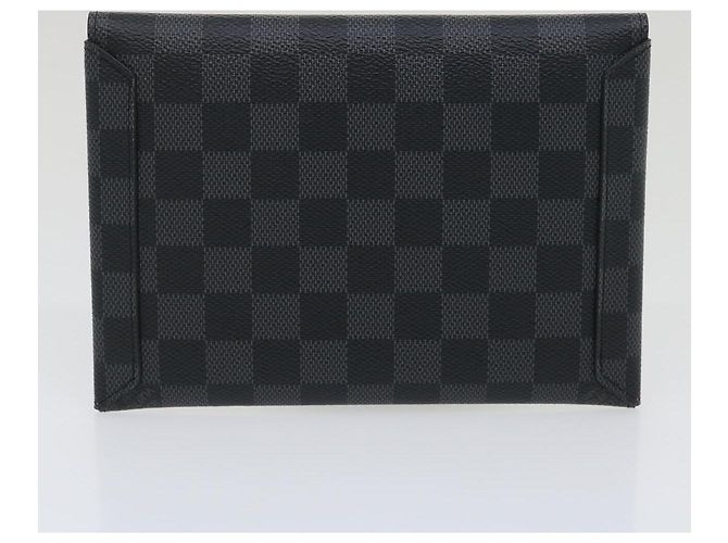 LOUIS VUITTON Damier Graphite Alpha Triple Pouch N60255 LV Aut 29633alla - vista 17