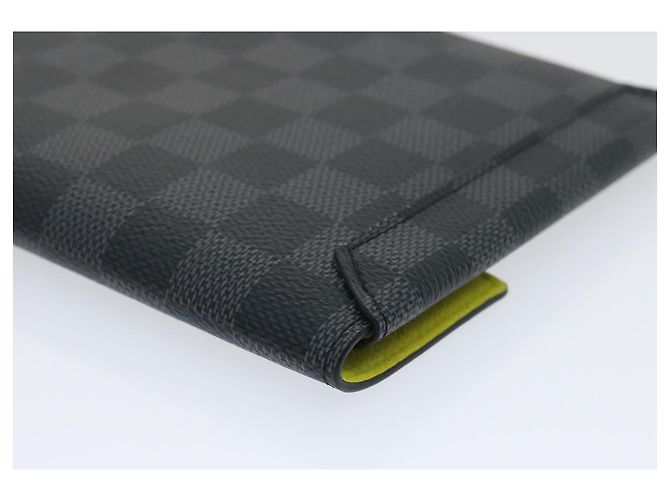 LOUIS VUITTON Damier Graphite Alpha Triple Pouch N60255 LV Aut 29633alla - vista 24